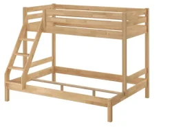 Erst-Holz Etagenbett Holzbett 3er-Bett Buche Massiv 90 + 140 x 200 cm Modell 14 ohne Zubehör