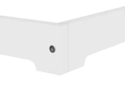 Discount Erst-Holz Extra Niedriges Holzbett Futonbett 80 x 190 cm Kiefer Weiß Modell 47 Rollrost inkl.