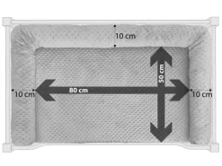 Erst-Holz Hundebett für Große Hunde 100 x 60 cm Kiefer Tierbett Rollrost inkl.