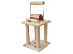 Online Erst-Holz Schöne Zirbenholzlaterne für Innenräume und Draußen als Dekoration