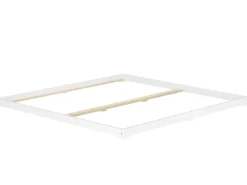 Clearance Erst-Holz Weißes Niederflurbett Futonbett Kieferholzbett 180 x 200 Modell 47 ohne Zubehör