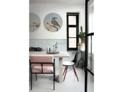 Discount ESTAhome Selbstklebende Runde Tapete Eisvogel Auf Zweig Abendrot Ø 70 cm 158993