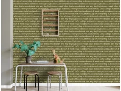 Online ESTAhome Tapete City Talk Sprüche Oliv 53 cm x 10.05 m Grün