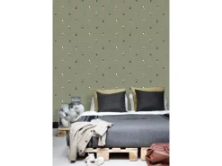 ESTAhome Tapete Fußballspieler Oliv 50 x 900 cm