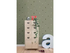 ESTAhome Tapete Fußballspieler Oliv 50 x 900 cm