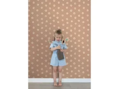 ESTAhome Tapete Gänseblümchen Terrakottarosa 53 cm x 10.05 m