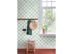 Sale ESTAhome Tapete Karomuster 53 cm x 10.05 m Grün