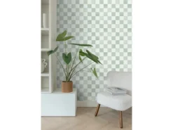 Sale ESTAhome Tapete Karomuster 53 cm x 10.05 m Grün