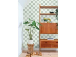 Sale ESTAhome Tapete Karomuster 53 cm x 10.05 m Grün