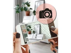 Sale ESTAhome Tapete Karomuster 53 cm x 10.05 m Grün