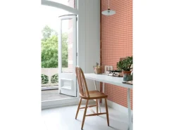 ESTAhome Tapete Karomuster Terrakottarosa 50 x 900 cm