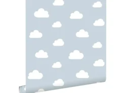 Online ESTAhome Tapete Kleine Wolken 7386 Himmelblau 0.53 x 10.05 m