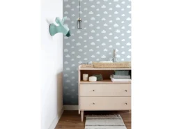 Online ESTAhome Tapete Kleine Wolken 7386 Himmelblau 0.53 x 10.05 m