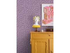 Hot ESTAhome Tapete Leopardenmuster 53 cm x 10.05 m Violett