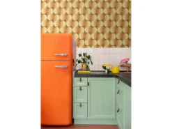 Outlet ESTAhome Tapete Retro-Ornamente Orange und Braun 50 x 900 cm