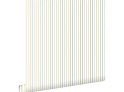 ESTAhome Tapete Streifen Hellblau 53 cm x 10,05 m 137303