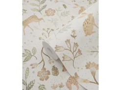 Online ESTAhome Tapete Wald Mit Waldtieren 7401 Crême-Weiß und Beige 53 cm x 1005 m