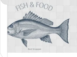 ESTAhome Wandtattoo Fisch Blau 70 x 46,5 cm 159037