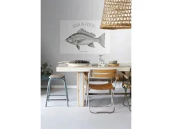 ESTAhome Wandtattoo Fisch Schwarz 145 x 97 cm 159043
