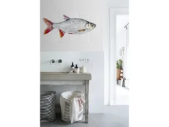 Hot ESTAhome Wandtattoo Fisch Grau und Rot 97 x 48,5 cm 159029
