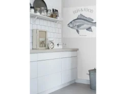 ESTAhome Wandtattoo Fisch Blau 145 x 97 cm 159034
