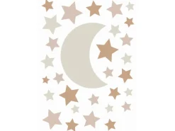 ESTAhome Wandtattoo Sternenhimmel Sandbraun und Terrakotta 47,5 cm x 66 cm 156110