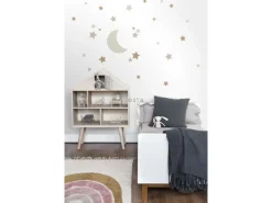 ESTAhome Wandtattoo Sternenhimmel Sandbraun und Terrakotta 47,5 cm x 66 cm 156110