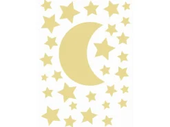 Best ESTAhome Wandtattoo Sternenhimmel Gelb 47,5 cm x 66 cm 156111