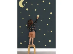 Best ESTAhome Wandtattoo Sternenhimmel Gelb 47,5 cm x 66 cm 156111