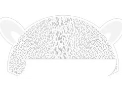 ESTAhome Wandtattoo Tierköpfe Hellgrau 70 x 46,5 cm 158969