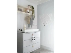 ESTAhome Wandtattoo Tierköpfe Hellgrau 70 x 46,5 cm 158969