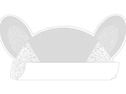 New ESTAhome Wandtattoo Tierköpfe Hellgrau 70 x 48 cm 158968