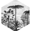 Discount ESTAhome Wandtattoo Tropische Landschaft Mit Palmen Schwarz-Weiß 70 x 81 cm 159000