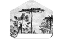 Discount ESTAhome Wandtattoo Tropische Landschaft Mit Palmen Schwarz-Weiß 70 x 81 cm 159000