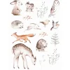 ESTAhome Wandtattoo Waldtiere Braun 47,5 cm x 66 cm 156103