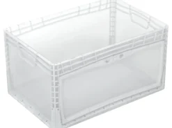 Clearance Eurobox-System Box Flap Side 60 x 40 x 32 cm Transparent