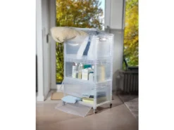 Clearance Eurobox-System Box Flap Side 60 x 40 x 32 cm Transparent