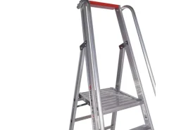 Euroline Premium 32677 Stufenstehleiter mit Großer Standplattform 6 Stufen