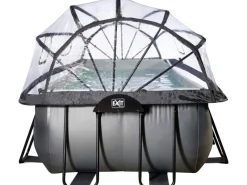 Online Exit Toys Exit Black Leather Pool Schwarz 400 x 200 x 122 cm m. Sandfilterpumpe, Abdeckung