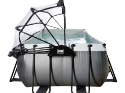 Online Exit Toys Exit Black Leather Pool Schwarz 400 x 200 x 122 cm m. Sandfilterpumpe, Abdeckung