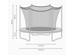 Discount Exit Toys EXIT Silhouette Trampolin D183cm - schwarz
