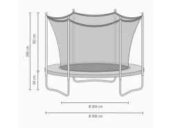 New Exit Toys EXIT Silhouette Trampolin D366cm - schwarz