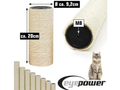 Clearance eyepower Ersatz-Sisalstamm für Katzen-Kratzbaum 20 cm Ø 9,2 cm M8