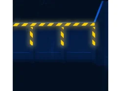 Hot eyepower Reflektor Warnklebeband Schwarz-Gelb 5 x 300 cm Selbstklebend