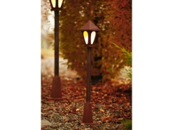 Online Ferrum Art Design Laterne mit Acrylglas 156 cm x 31 cm Rostoptik