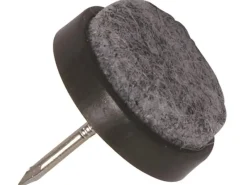 Filzgleiter mit Stift Ø 24 mm 8 Stück Schwarz