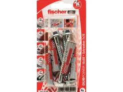 Fischer Dübel DuoPower Ø 10 mm x 50 mm S K 4 Stück mit Sicherheitsschraube