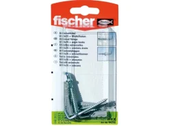 Fischer Universaldübel UX 6 x 35 WH K (mit Rand) mit Winkelhaken (4 ST)