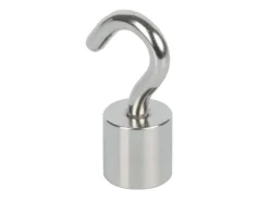 Hot fix-o-moll Magnethaken Neodym 38 mm x Ø 15 mm Silber 2 Stück