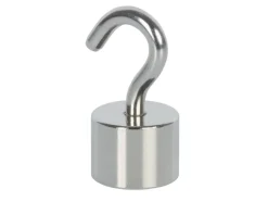 fix-o-moll Magnethaken Neodym 41 mm x Ø 20 mm Silber 2 Stück